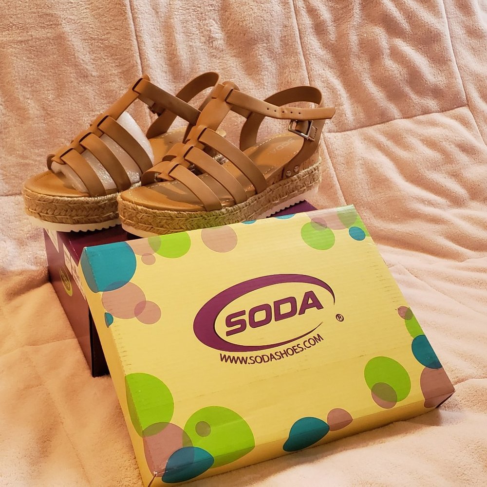 Women's Soda Trader Espadrille Wedge Sandals